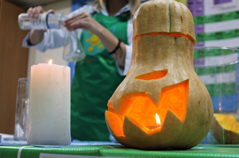 Тыква вступает в реакцию